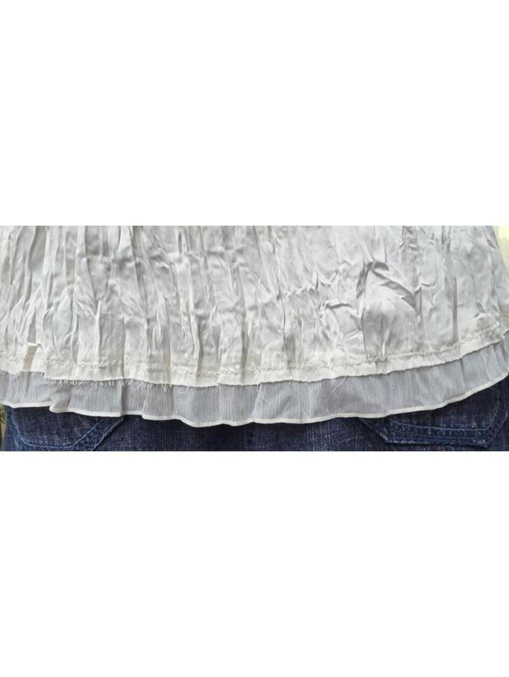Vintage Peter Nygard Pleated Ruffle Front Blouse Size 14 Romantic, Victoriana - Picture 10 of 14